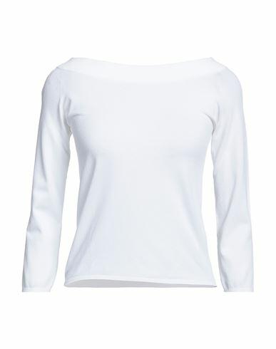 Roberto Collina Woman Sweater White Viscose, Polyester Cover