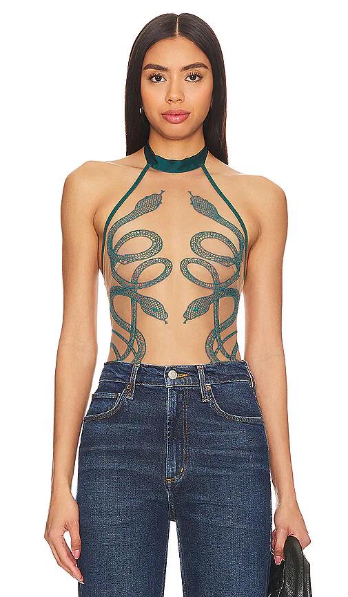 Thistle and Spire Medusa Bodysuit in Green Cover