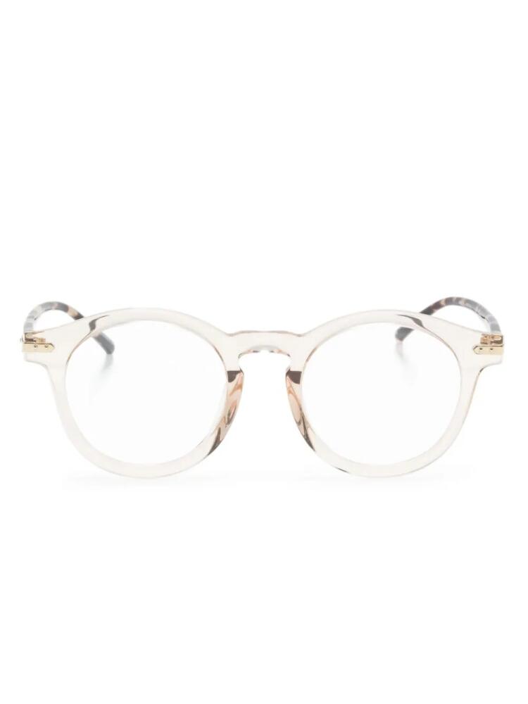 Linda Farrow pantos-frame glasses - Brown Cover