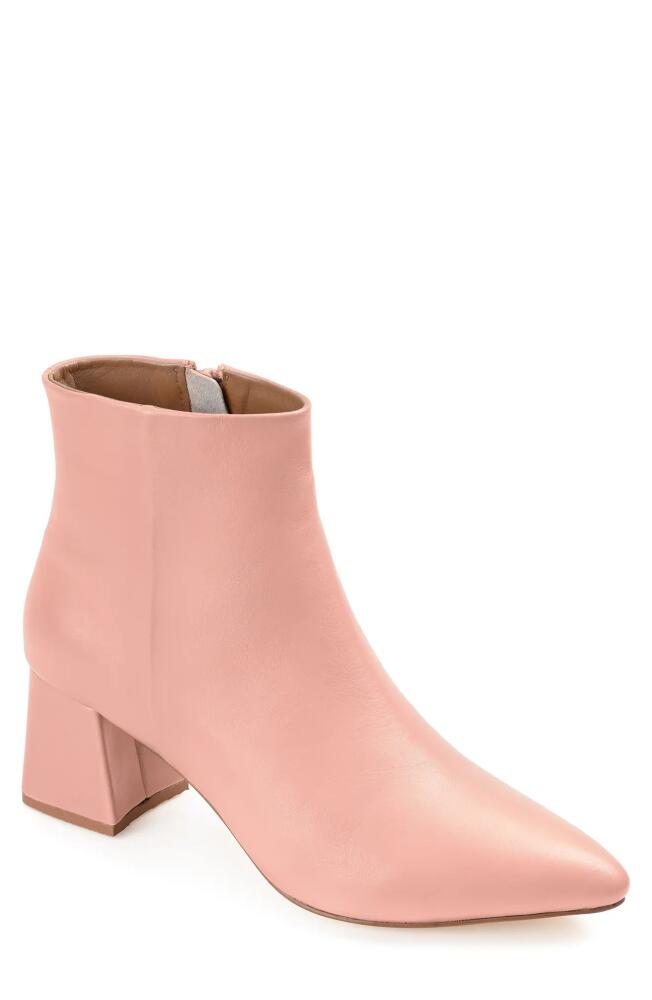 Journee Signature Tabbie Pointed Toe Bootie in Blush Cover