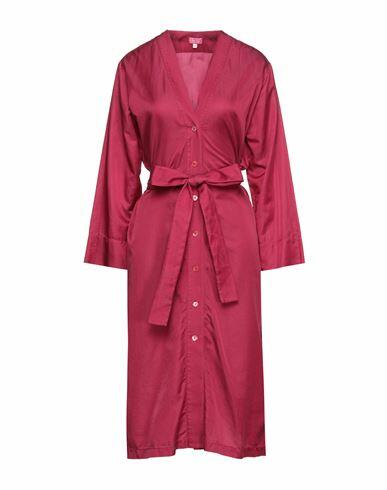 Her Shirt Her Dress Woman Midi dress Garnet Cotton Cover