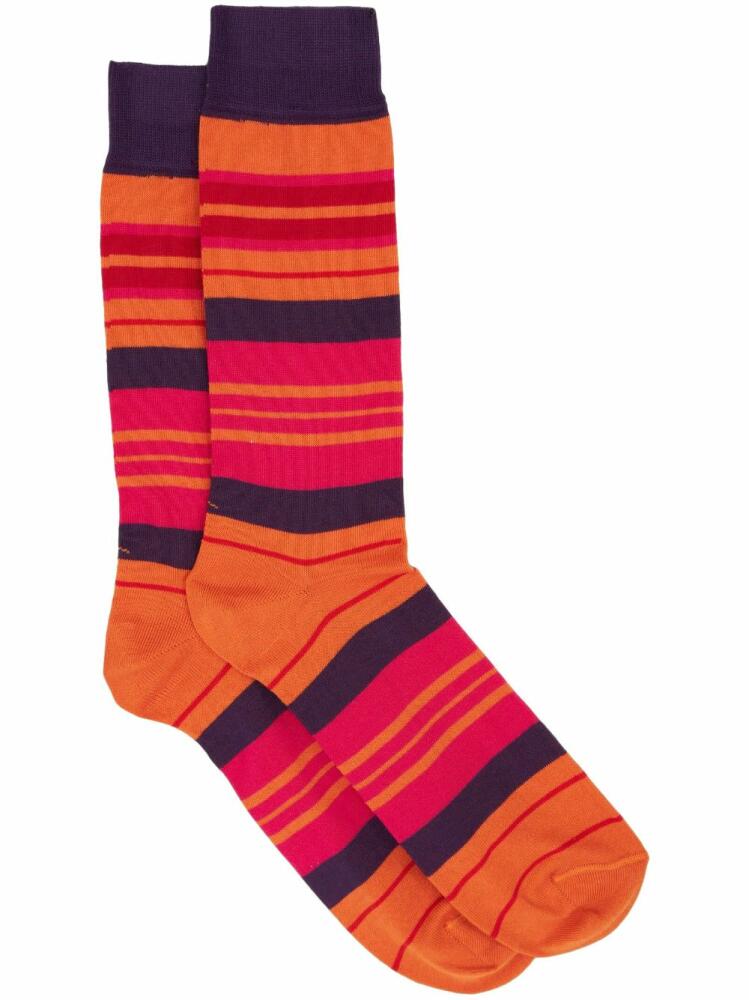 ETRO striped knit socks - Blue Cover