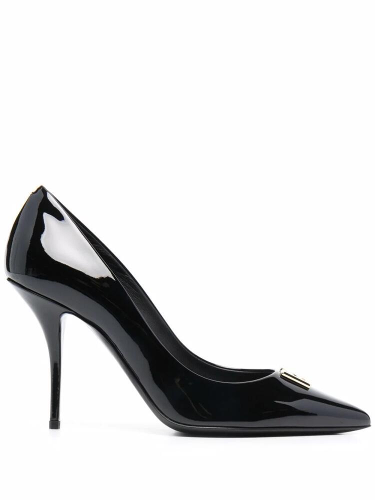 Dolce & Gabbana DG plaque point-toe pumps - Black Cover