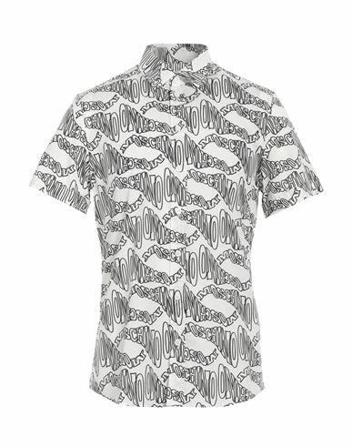 Moschino Man Shirt White Cotton Cover