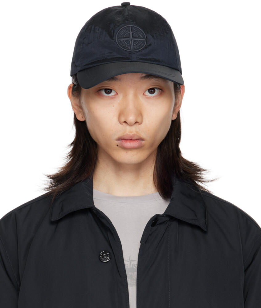 Stone Island Navy Nylon Metal Cap Cover