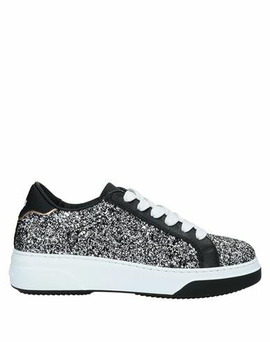 Dsquared2 Woman Sneakers Silver Calfskin Cover