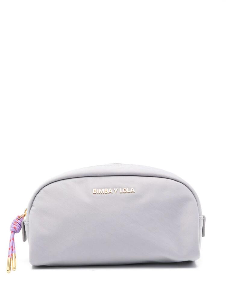 Bimba y Lola logo-lettering makeup bag - Purple Cover