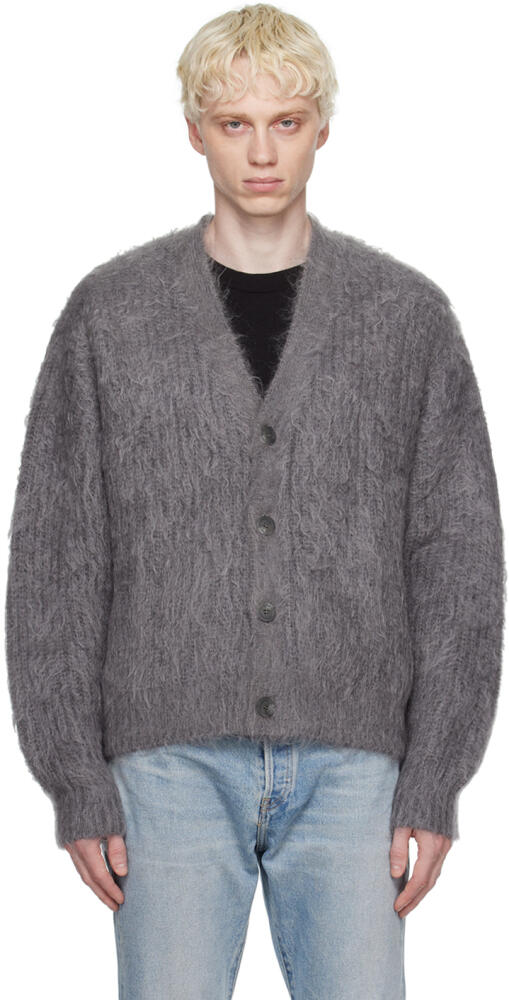 John Elliott Gray Brushed Cardigan Cover