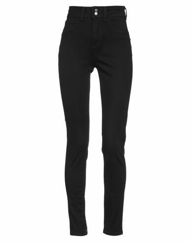 Guess Woman Jeans Black Cotton, Polyester, Elastane Cover