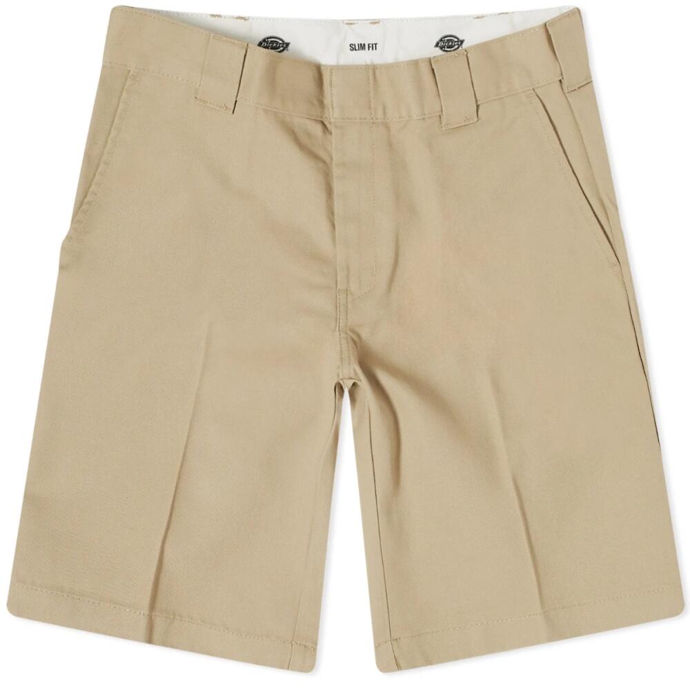 Dickies Men's Slim Fit Shorts in Khaki Cover