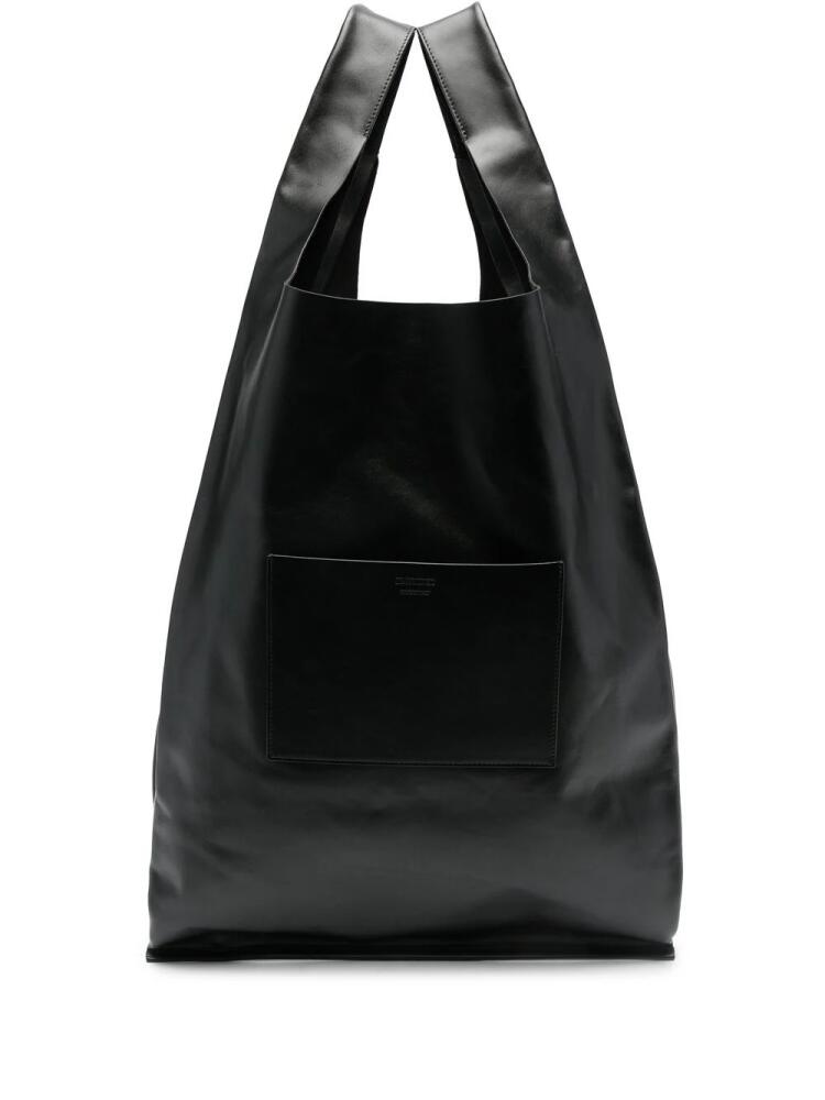 Jil Sander Market leather tote bag - Black Cover