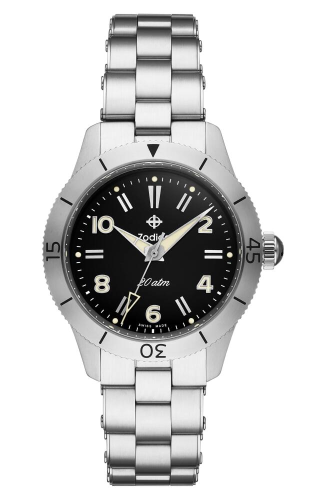 Zodiac Ref 691 Bracelet Watch, 37mm in Silver Cover