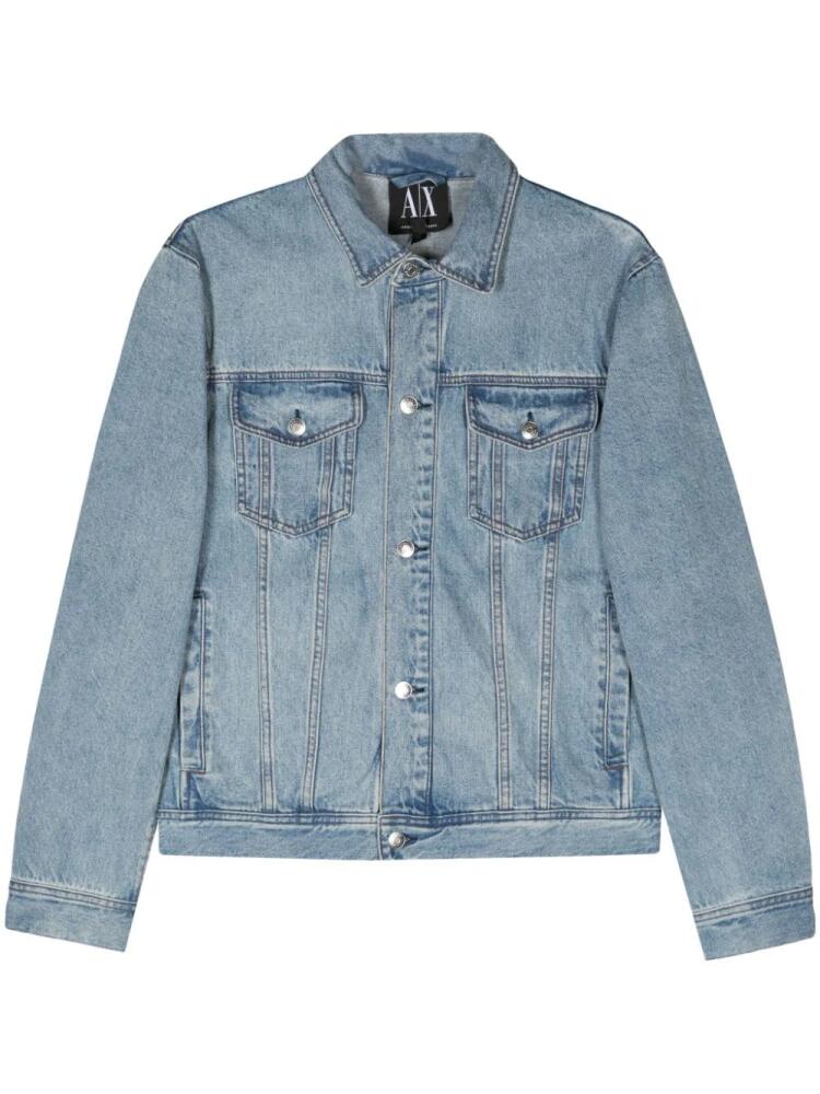 Armani Exchange button-up denim jacket - Blue Cover