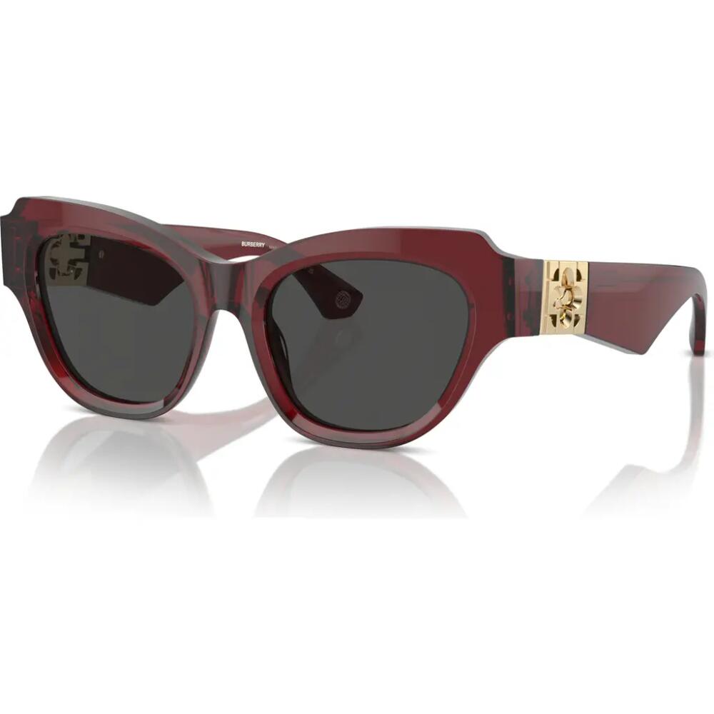 burberry 52mm Irregular Sunglasses in Bordeaux Cover