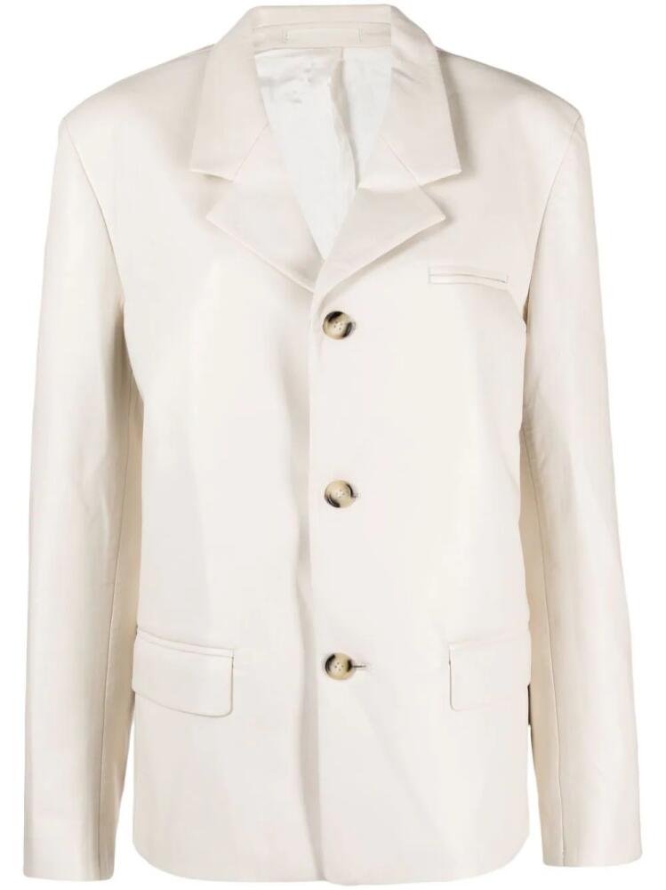 Nanushka single-breasted blazer - Neutrals Cover