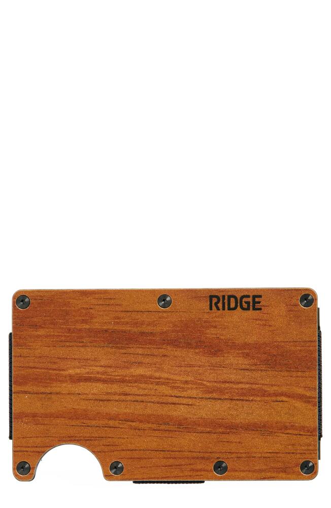 the Ridge RFID-Blocking Mopane Wood Money Clip Wallet Cover