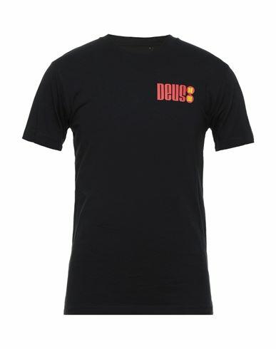 Deus Ex Machina Man T-shirt Black Cotton Cover