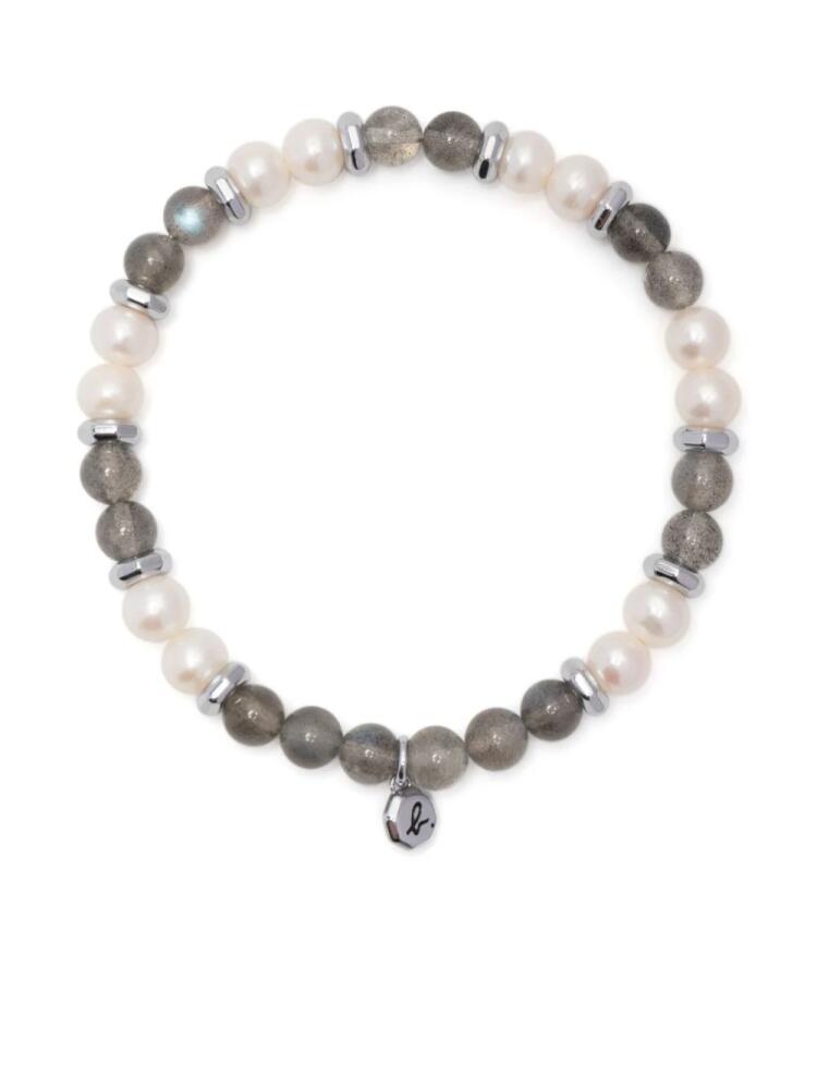 agnès b. pearl bead bracelet - White Cover