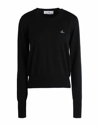 Vivienne Westwood Bea Jumper Woman Sweater Black Organic cotton, Cashmere Cover