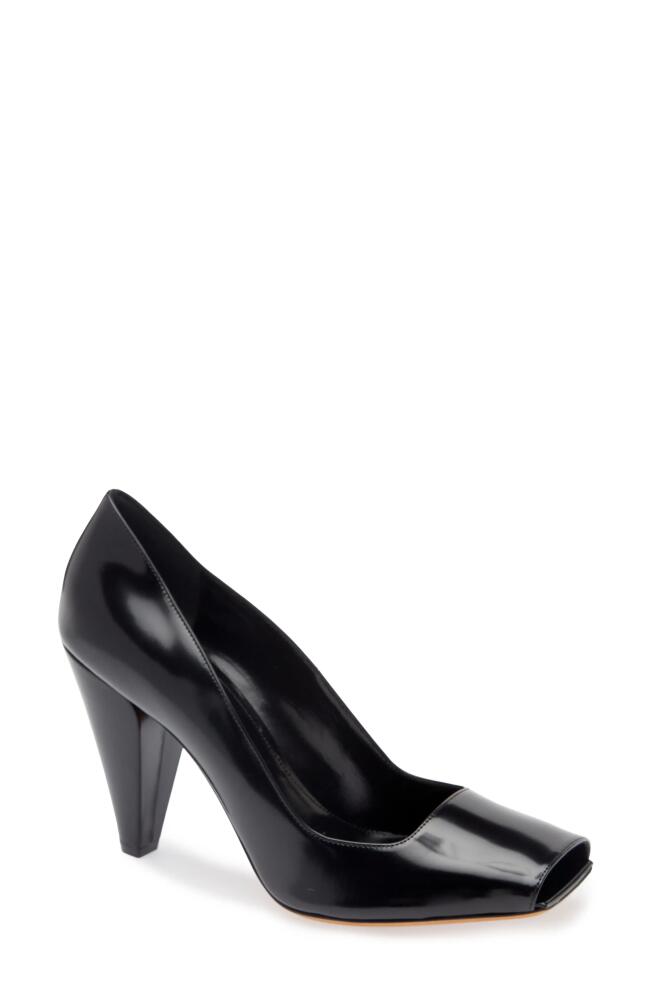 Khaite Cedar Peep Toe Pump in Black Cover