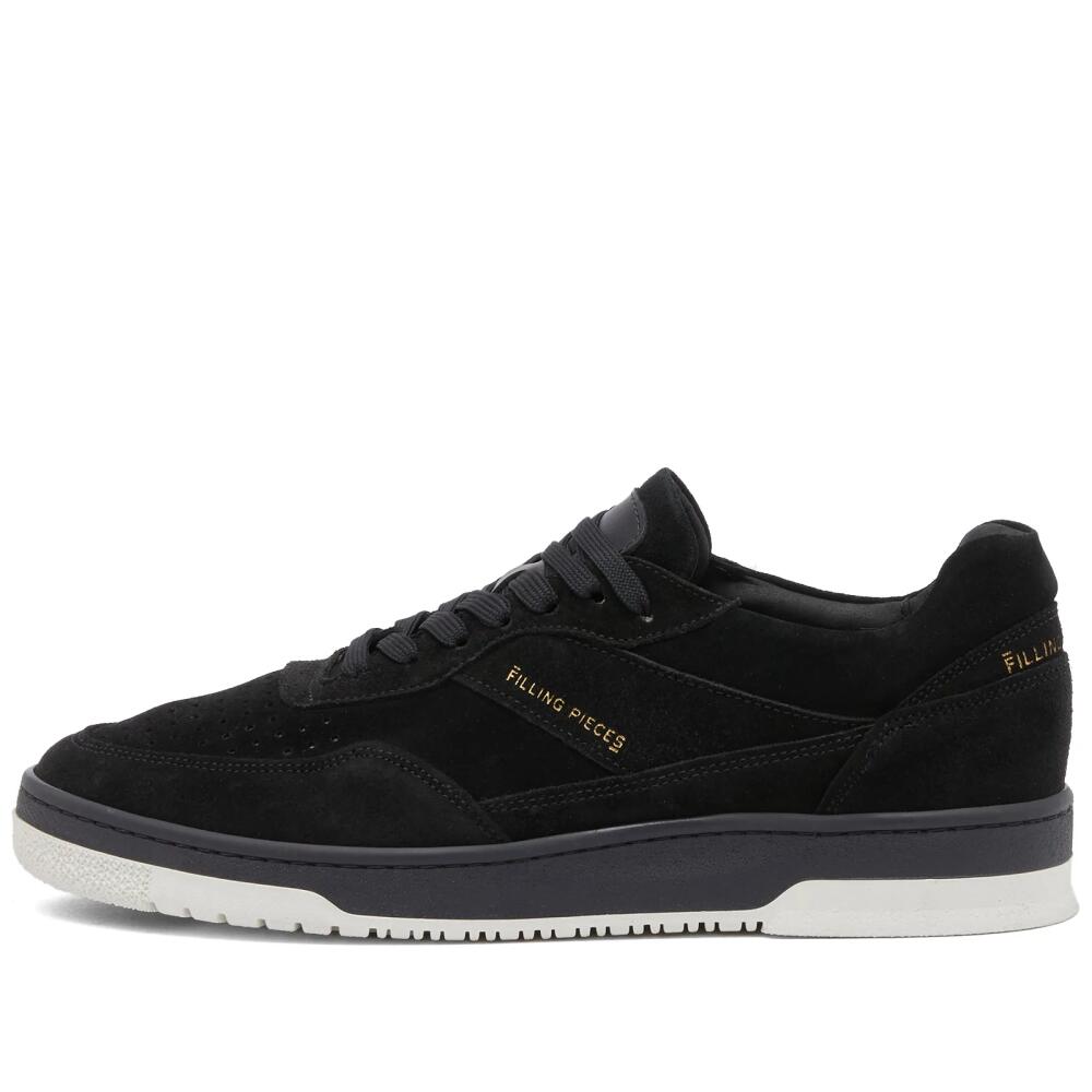 Filling Pieces Men's Ace Suede Sneakers in Jet Black Cover