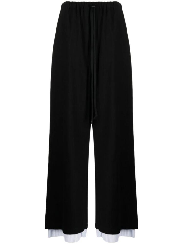 Yohji Yamamoto high-waist wide-leg trousers - Black Cover