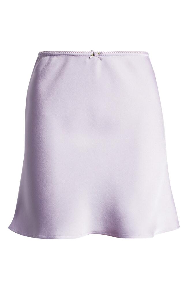 All in Favor Satin Skirt in Lavender Cover