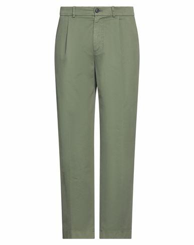 Department 5 Man Pants Military green Cotton, Modal, Elastane Cover