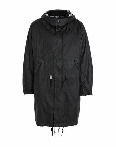 Barbour Man Overcoat & Trench Coat Black Cotton Cover