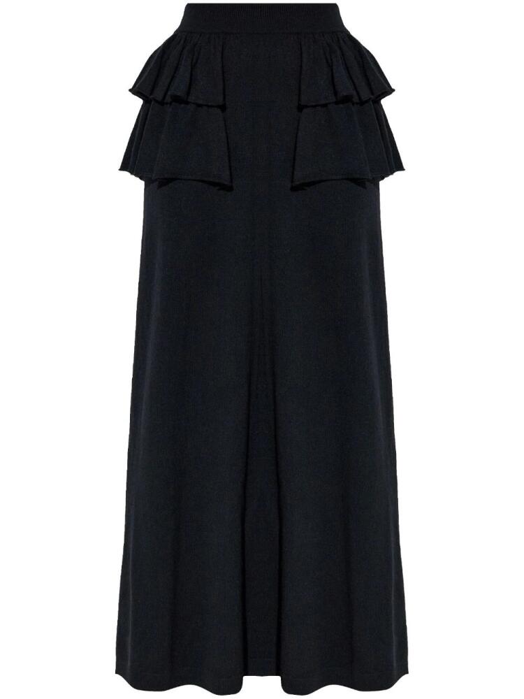 Lisa Yang layered cashmere maxi skirt - Black Cover