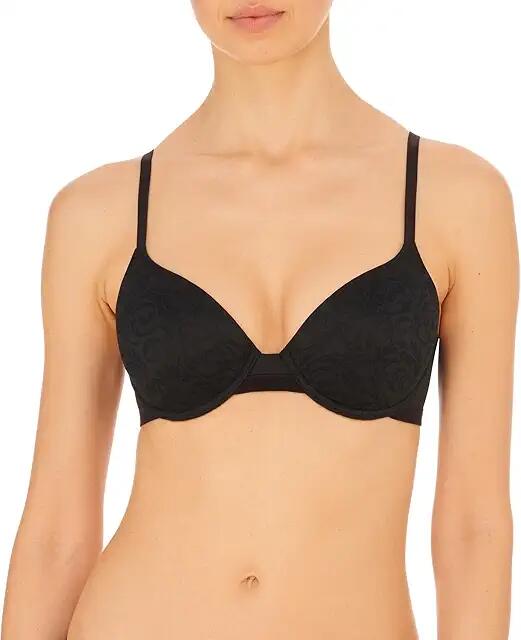 Natori Sheer Illusion Contour Underwire (Black) Women's Bra Cover