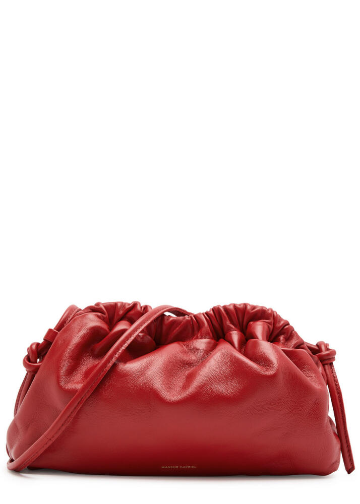 Mansur Gavriel Cloud Mini Leather Clutch - Red Cover