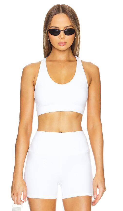 Varley Freesoft Park Bra in White Cover