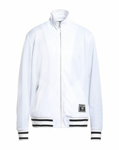 Dolce & gabbana Man Sweatshirt White Polyester, Cotton, Elastane Cover