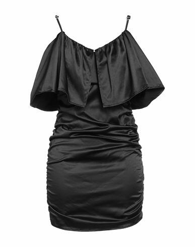 Haveone Woman Mini dress Black Polyester, Cotton, Elastane Cover