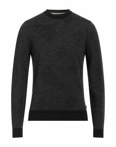 Boss Man Sweater Black Virgin Wool Cover