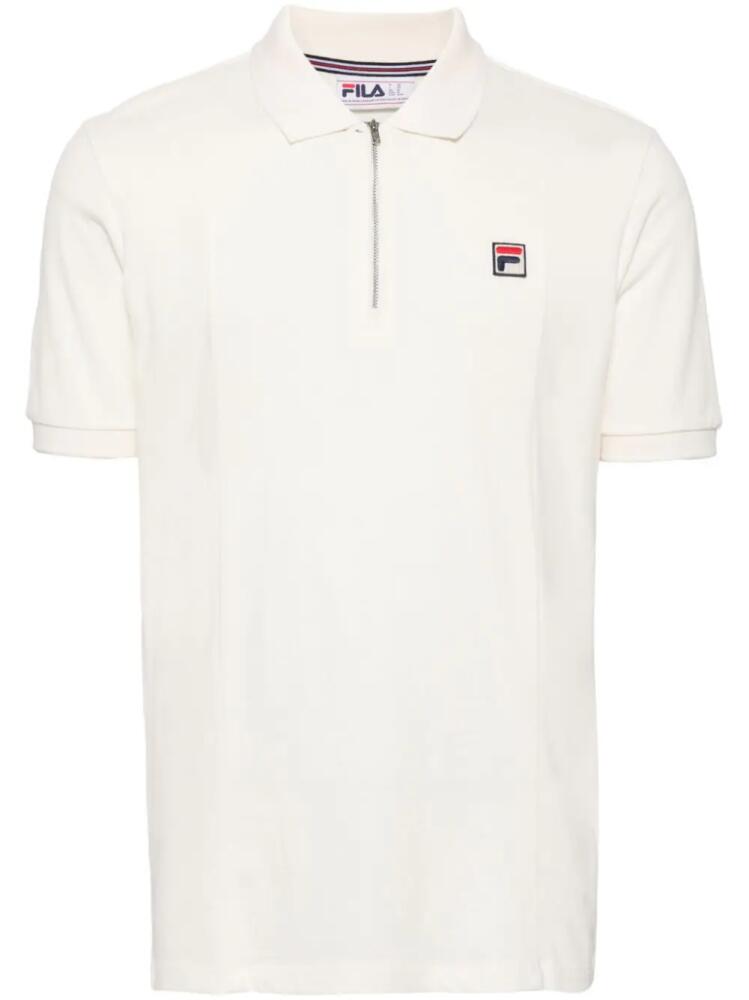 Fila logo patch short sleeves polo shirt - Neutrals Cover