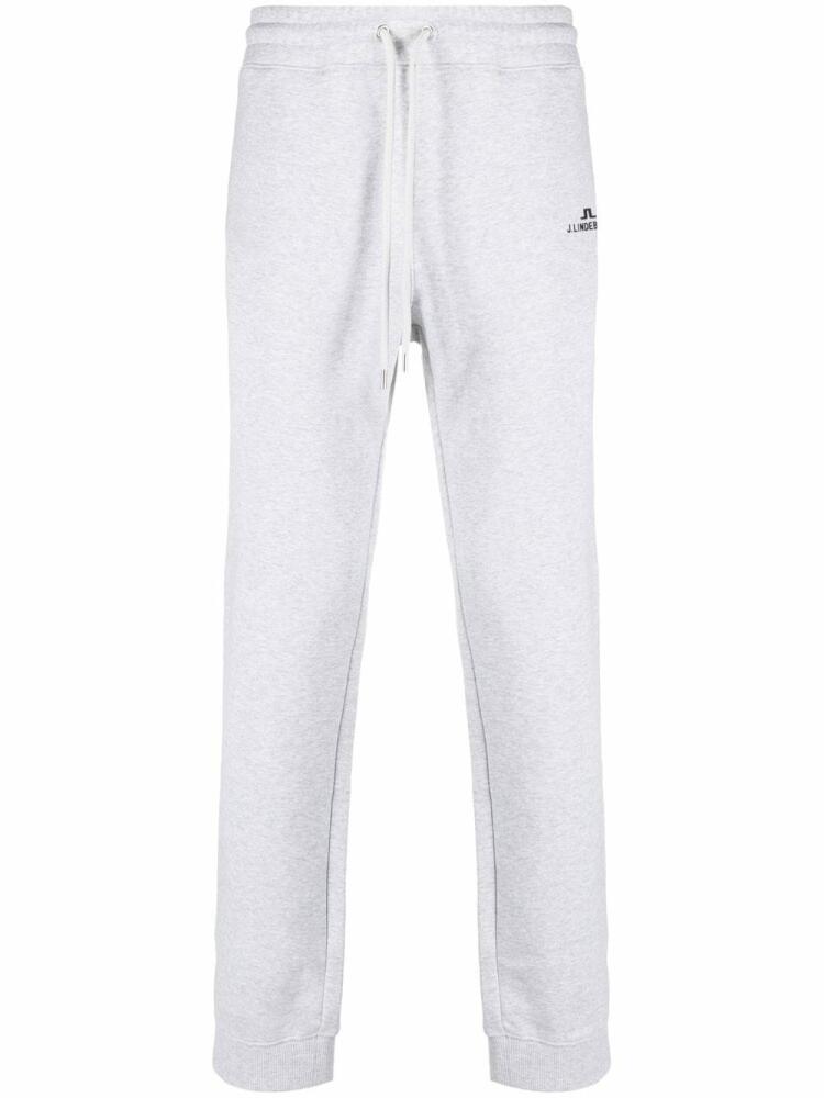 J.Lindeberg Alpha drawstring logo-print track-pants - Grey Cover