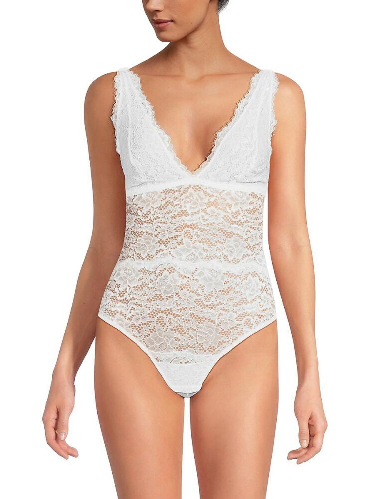 Cosabella Women's Pret Lace Bodysuit - White Cover