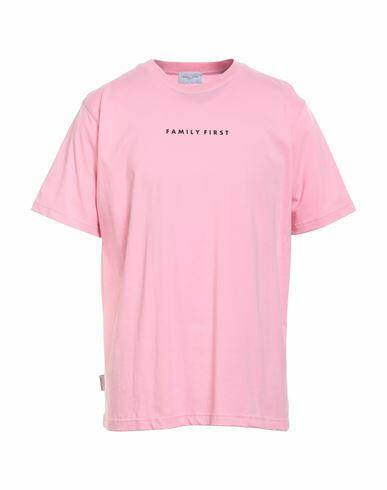 Family First Milano Man T-shirt Pink Cotton Cover