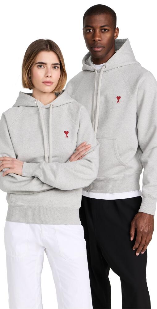 AMI AMI De Coeur Unisex Hoodie Heather Ash Grey Cover