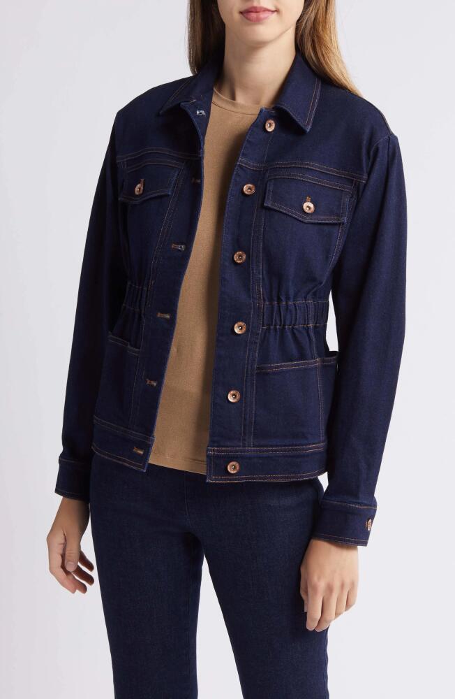 Anne Klein Button-Up Denim Jacket in Metropolitan Wash Cover