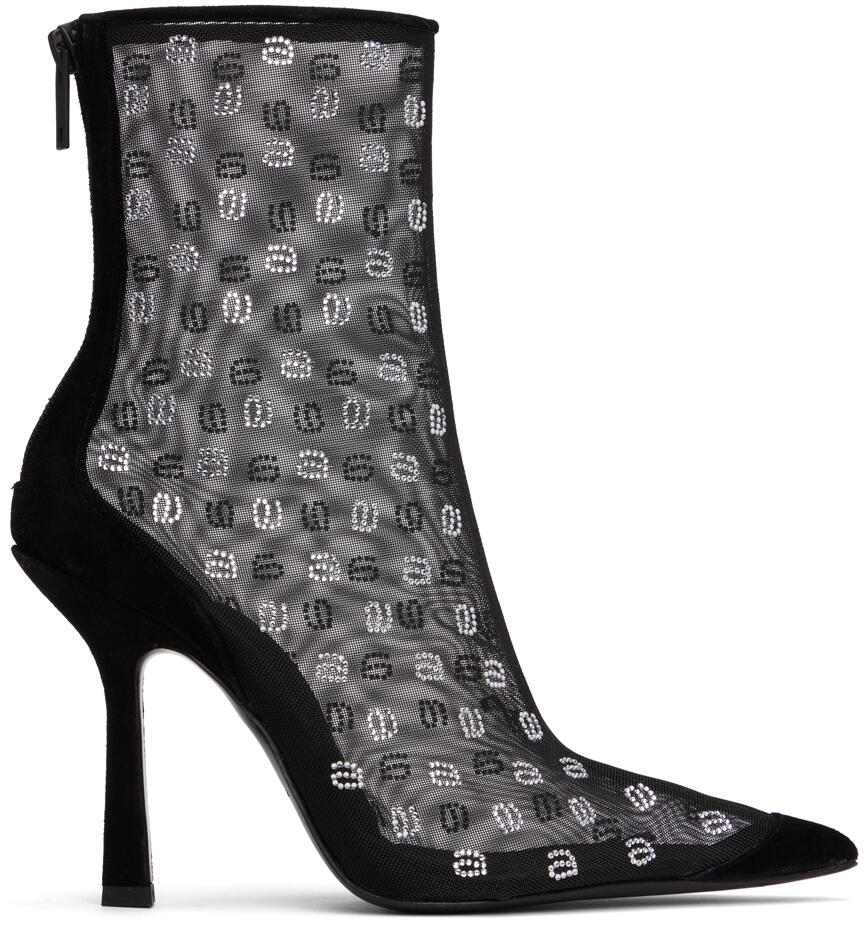 Alexander Wang Black Delphine 105 Ankle Boots Cover