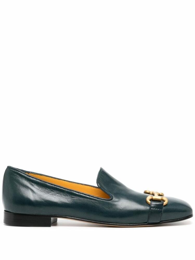 Madison.Maison 15mm square-toe horsebit loafers - Blue Cover