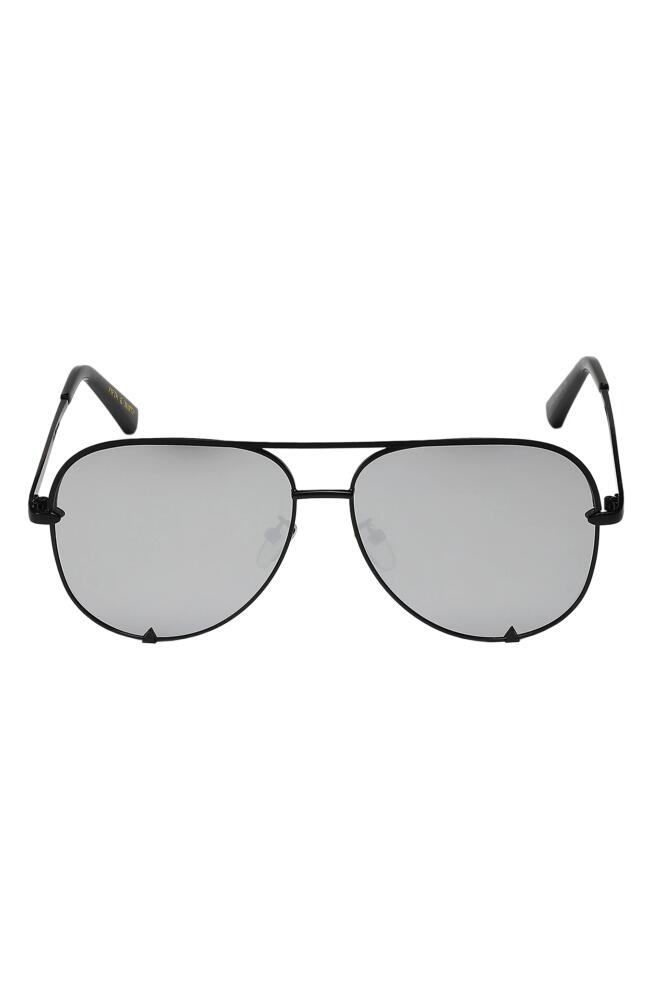 Fifth & Ninth Walker 61mm Polarized Aviator Sunglasses in Black/Silver Cover