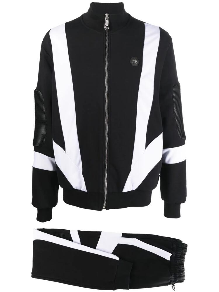 Philipp Plein panelled tracksuit set - Black Cover