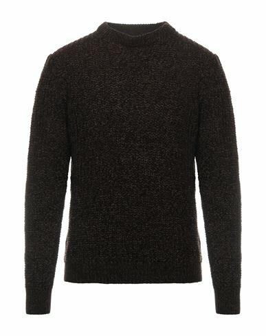 Gazzarrini Man Sweater Dark brown Acrylic, Wool Cover