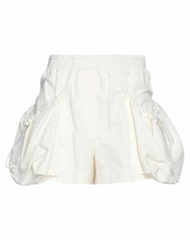 Stella Mccartney Woman Shorts & Bermuda Shorts White Polyamide, Cotton, Linen Cover