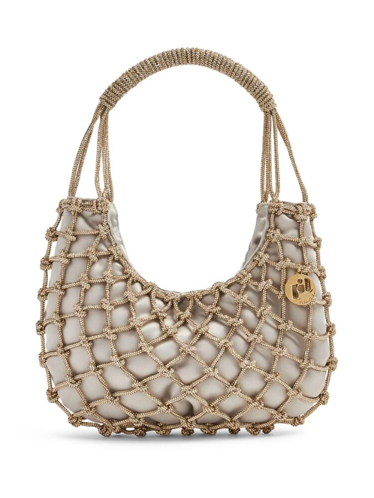 Rosantica Nodi crystal-embellished shoulder bag - Neutrals Cover