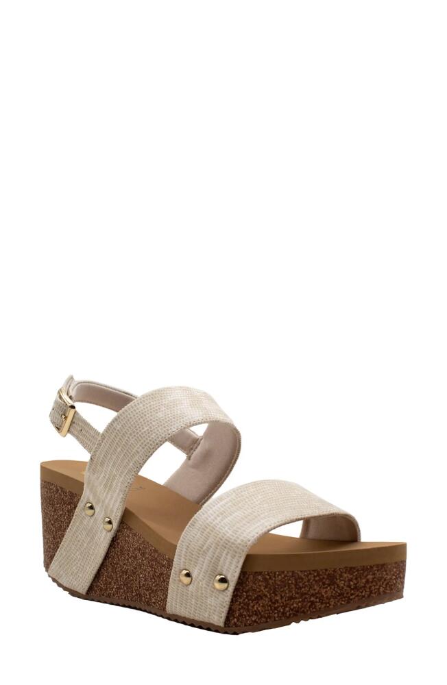 Volatile Summer Love Platform Wedge Sandal in Ivory Snake Cover